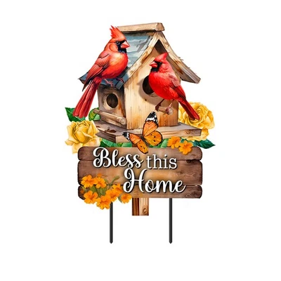 Arte de metal cardinal Briarwood Lane Bless This Home Foto 1 de 3