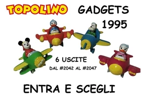 DISNEY MICKY MAUS GADGETS FLACHE MAUS JAHR 1995 6 AUSGABEN #2042/2047 FLUGZEUGE - Bild 1 von 8