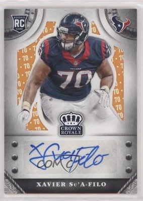2014 Panini Crown Royale Retail Jersey Number /70 Xavier Su'A-Filo #S-SU Auto RC - Image 1 of 2