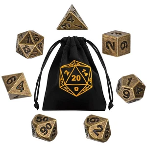 7pcs Tiny Polyhedral Dice for Dungeons & Dragons DND RPG Game Christmas Gifts - Picture 1 of 20