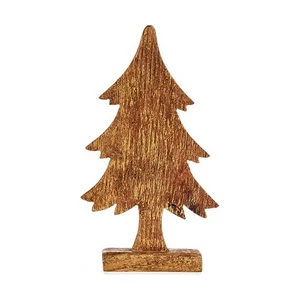 Albero di Natale Krist+ Legno Oro 5x31x15,5 cm - Foto 1 di 1