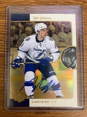 2015-16 Sp Authentic Retro, Tyler Johnson Auto - Lightnings - Image 1 of 2