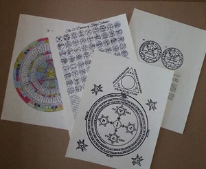 72 Demons/Spirits The Lesser Key Of Solomon Sigils Seals Magical Circles - Picture 1 of 7