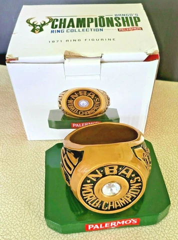 Milwaukee Bucks NBA Champions 1971 Ring Palermo Replica Cover