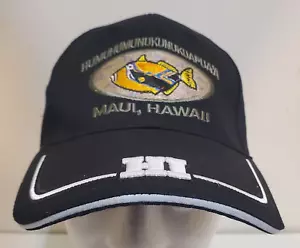Maui Hawaii humuhumunukunukuapua State Trigger Fish Black One Size Baseball Cap - Picture 1 of 6