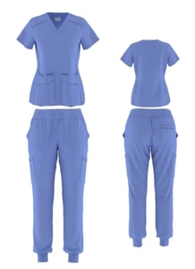 Scrub House - blaues Peeling Set (kleines Damen Contour Fix Peelings Set Top und Hose) - Bild 1 von 1