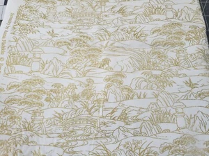 Red Rooster Fabric Serenity Cream Scenic 1  1/2 Yards - Picture 1 of 3