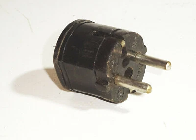 Enchufe de dispositivo de baquelita de colección enchufe Schuko (E102) Foto 1 de 4