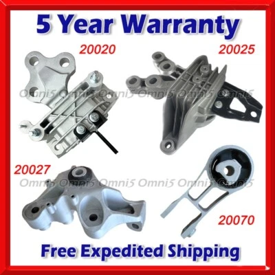 N711 Fits 2020-2022 Chrysler Voyager 3.6L Motor & Transmission Mount Set 4pc - Image 1 of 4