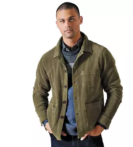 Peter Millar Jacke Herren Gr. XL olivgrün Cord Chore Mantel UVP - $ 399 - Bild 1 von 6