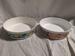 2 - Tupperware "Winnie the Pooh" Bowls, #1405-15 & 1405-13, Vintage - PRE-OWNED - Picture 1 of 16