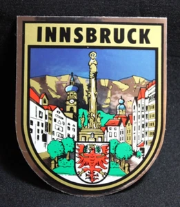 Innsbruck Austria Coat of Arms VTG 70-80's Travel Souvenir Stickers Decals 2.75" - Picture 1 of 6