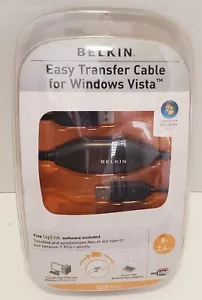 Belkin USB Easy Transfer Cable for Windows Vista 8ft/2.4m New Sealed NIP - Picture 1 of 6