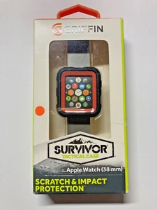 GENUINE GRIFFIN SURVIVOR TACTICAL CASE FOR 38MM APPLE WATCH 1 2 3 | CORAL FIRE - Picture 1 of 2