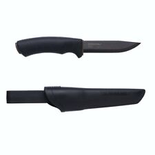 NEW Morakniv Bushcraft Black High Carbon Steel Outdoor Knife with Clam Sheath