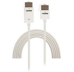 HDMI Kabel High Speed mit Ethernet Ultra slim weiß 1m Techly ICOC-HDMI-SL-010W - Bild 1 von 2