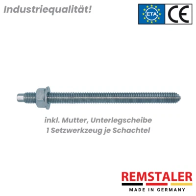 Ankerstange / Gewindestange / Verbundanker / Verbundmörtel / M8-M20 viele Größen - Bild 1 von 4