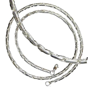 925 Silber Ankerkette  L 50 x 4 mm massive Silberkette Karabiner ca. 42g + - Bild 1 von 6