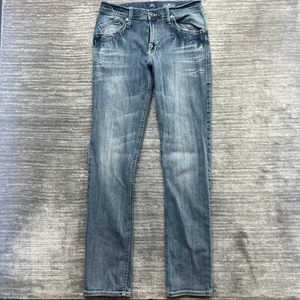 Rock & Republic Jeans Size 32x34 Mens Slim Straight Blue Denim - Picture 1 of 12