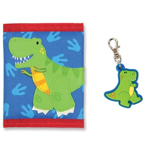 Stephen Joseph Dinosaur Wallet and Zipper Pull Charm Gift Set - Picture 1 of 9