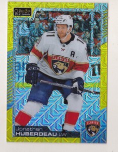 20-21 OPC Platinum Jonathan Huberdeau /249 YELLOW TRAXX Flames 2020