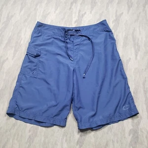 Oakley Shorts Mens 31 Blue Drawstring Cargo Pocket Beach Casual Board Shorts - Picture 1 of 12