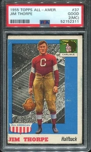 1955 Topps All-American #37 Jim Thorpe PSA 2 (MC) Carlisle Salón de la fama - Imagen 1 de 1