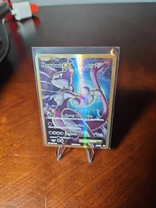 Juego de cartas coleccionables Pokémon Mewtwo EX 103/108 XY Evoluciones Holo arte completo ultra - Imagen 1 de 10