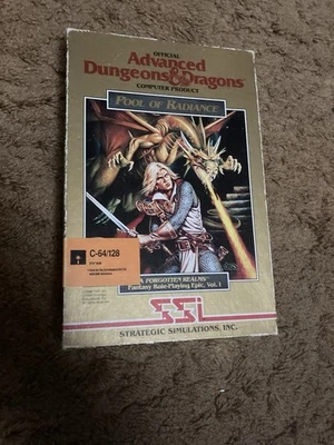 Advance Dungeon And Dragons Pool Of Radiance Commodore 64 128  - Image 1 of 4