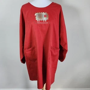 Apron Smock Long Sleeve Tie Back Kitchen Restaurant Work Cleaning 46" Chest - Picture 1 of 13