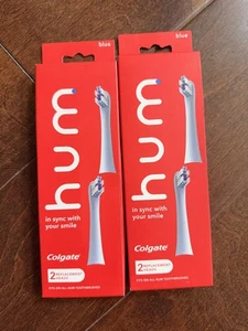 Cabezales de repuesto para cepillo de dientes Colgate, cabezales de repuesto Blue Hum, 4 cabezales - Imagen 1 de 2