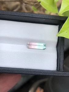 2.09Cts Beautiful Bicolor Tourmaline Dimension 13.61x4.79x3.49 - Picture 1 of 5