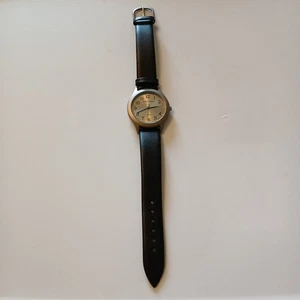 Rover & Lakes Men's Titanium Round Dial Date Indicator Black Band Watch 5 Bar - Picture 1 of 9