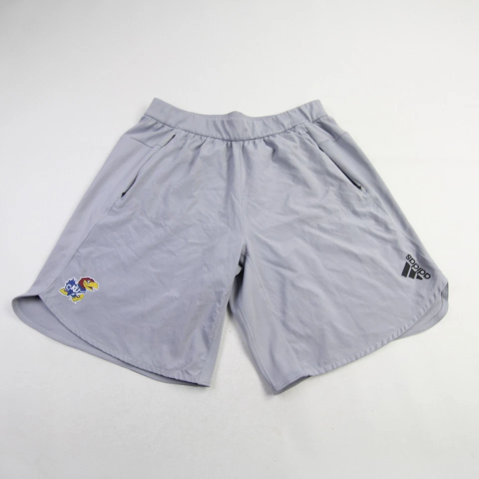 Kansas Jayhawks adidas Aeroready Practice Shorts Men's Gray Used - Image 1 of 1