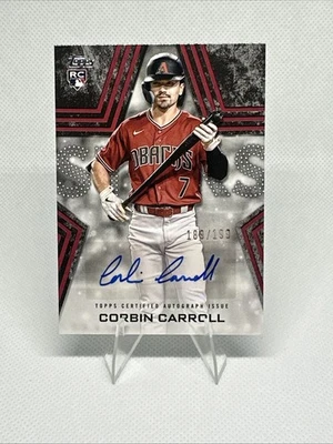 2023 Topps Series 2 - Baseball Stars Auto Corbin Carroll #BSA-CCA Black /199  RC - Image 1 of 2