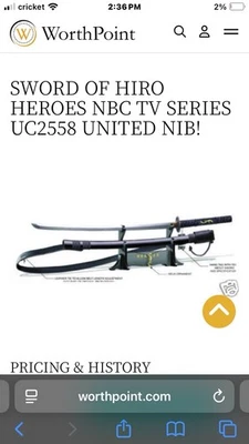 NBC Heroes Sword of Hiro Letter Opener  2009 United Cutlery VERY RARE - Image 1 of 4