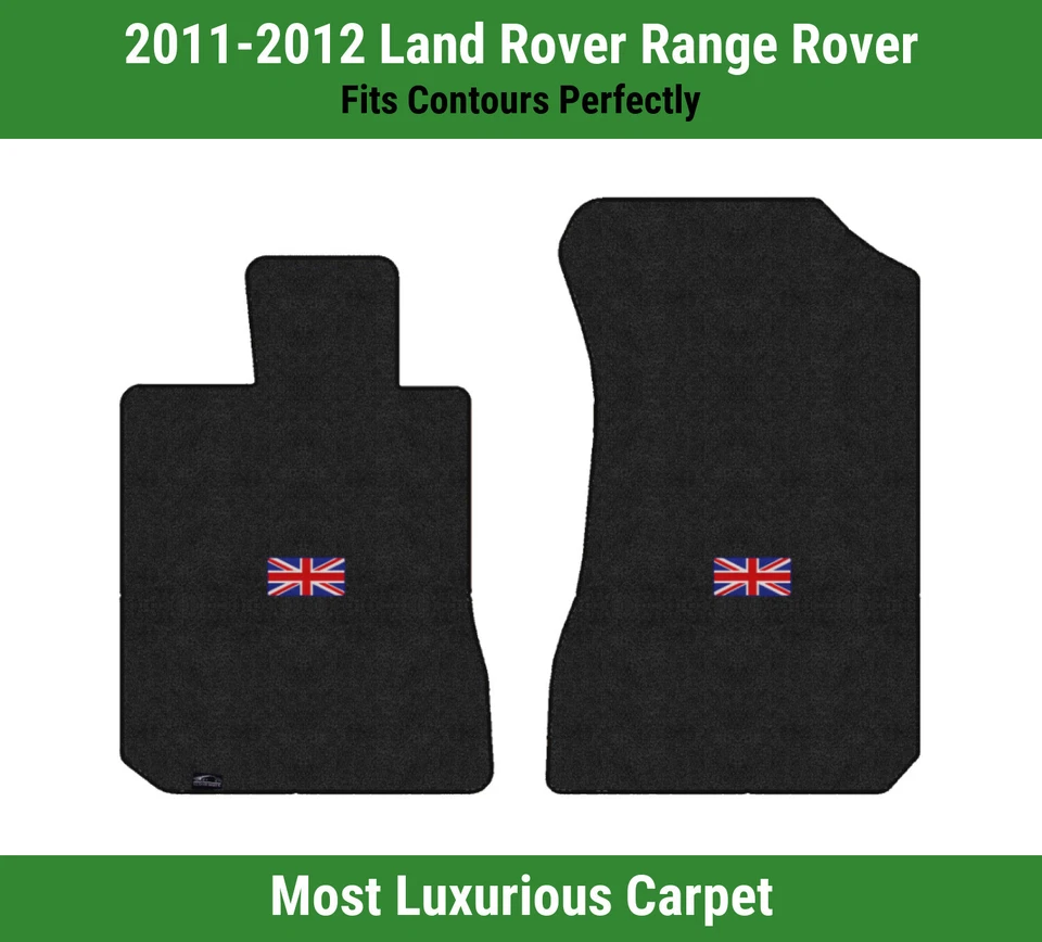 Alfombrillas delanteras Lloyd Luxe para Land Rover Range Rover '11-12 con bandera británica Foto 1 de 4