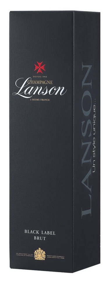 (57,28€/l) Lanson Champagner Black Label Brut in Geschenkpackung 12,5% 0,75l Fla - Bild 1 von 1
