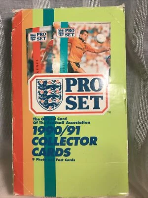 1990-91 Pro Set Football (Soccer)  Box 48 Packs. 9 Photo & Fact Cards Per Pack - Image 1 of 4
