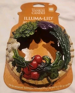 Yankee Candle 2007 Retired "VEGGIES" Vegetables ILLUMA LID~ 14.5/ 22oz.~RARE~NEW - Picture 1 of 14