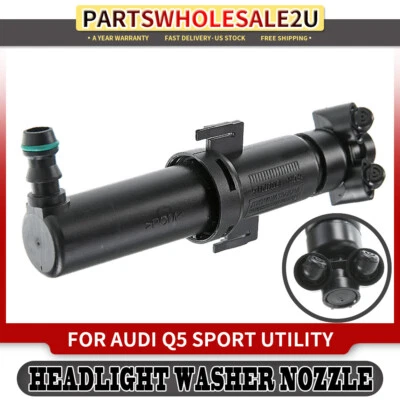 Boquilla de lavado de faros para Audi R8 Q5 2009 2010-2012 conductor delantero izquierdo lado derecho Foto 1 de 4