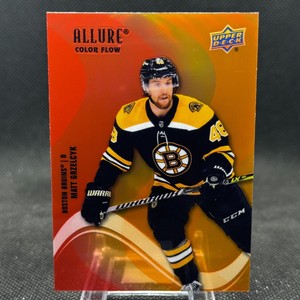 Matt Grzelcyk 2022-23 UD Allure Red Orange Color Flow Boston Bruins #SF-8