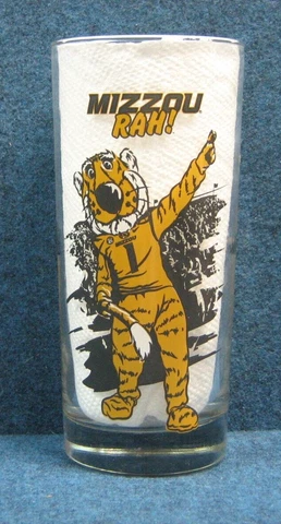 2013 Mizzou Tigers Tumbler Drink Glass- Football Schedule and Mascot Shown Cover