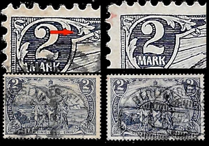 1900 GERMANY 2x MI#64.(Type I / Type II )USED 🔥VARIETY VF - Picture 1 of 1
