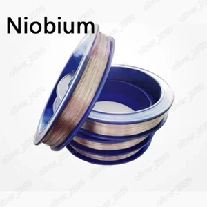 Alambre de niobio sólido redondo de 1 metro 99,9 % de alta pureza Nb - Imagen 1 de 4