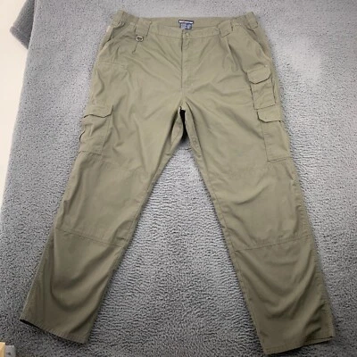 Calça cargo masculina tática 5.11 44x33* verde Taclite Pro utilitário de lona Ripstop - Imagem 1 de 4