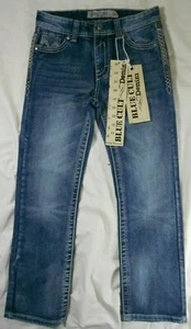 Blue Cult Denim Women's 100% cotton Whisker Faded Cropped Jeans Size 10 NWT - Picture 1 of 10