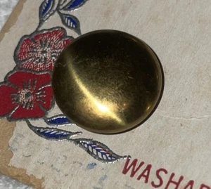 Vintage Lansing Buttons (6) Round Brass Colored Buttons - Picture 1 of 4