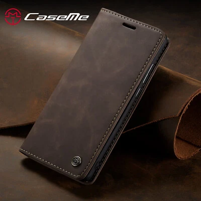 CASEME Magnético Abatible Retro Cuero Cartera Estuche Para Xiaomi Mi 11T/9T x5 12X POCO Foto 1 de 4
