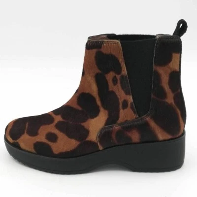 Botas de plataforma Louise Et Cie para mujer Zareb Chelsea marrón pelo de vaca 8 M Foto 1 de 4